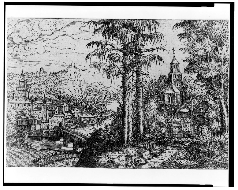 Landscape with church) - HSL LCCN2004665126
