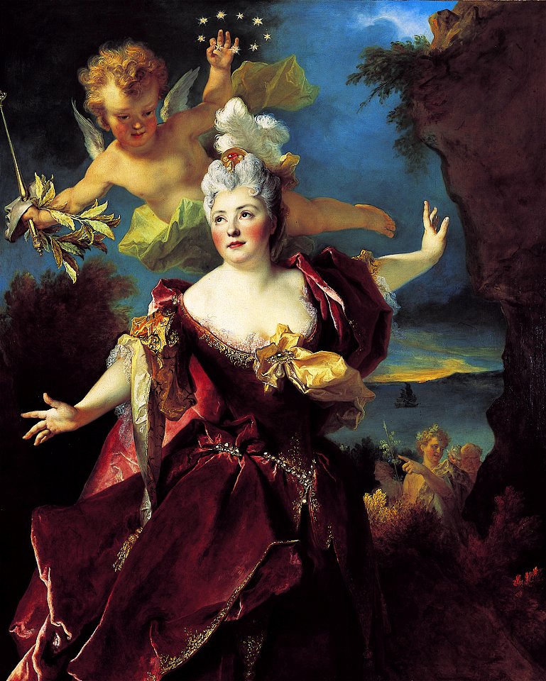 Mademoiselle Duclos in the role of Ariadne, by Nicolas de Largillière
