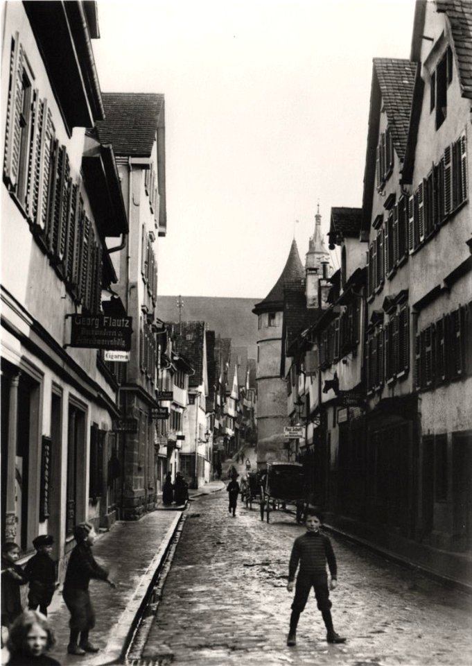 Lange Gasse 1907 (AK 541G186 Gebr. Metz)