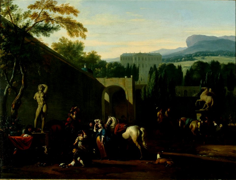 Landschap bij Florence Centraal Museum 18328