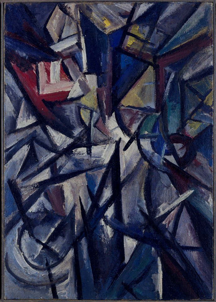 Landscape. Futurist Composition (Rozanova, 1913)