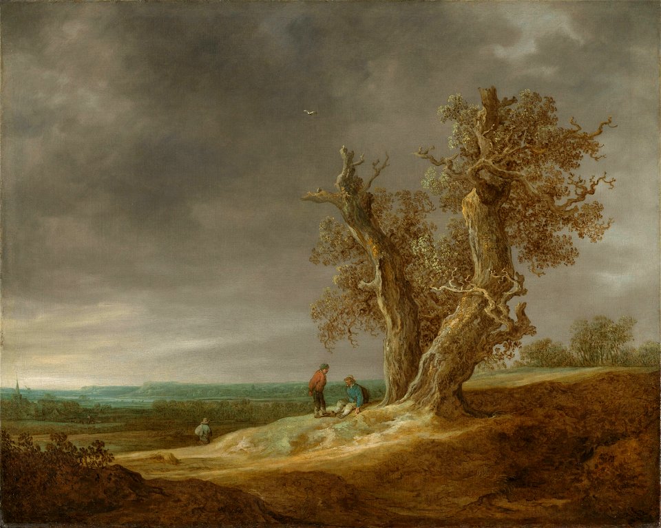 Landschap met twee eiken Rijksmuseum SK-A-123