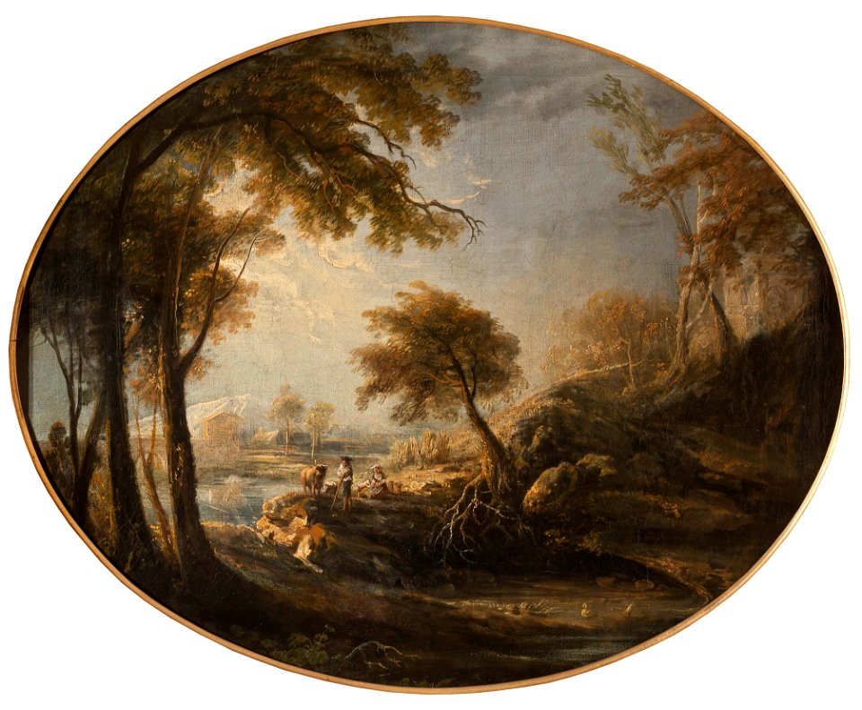 Landscape with Rustics and Cattle (Elias Martin) - Nationalmuseum - 19326
