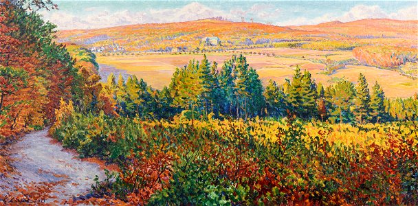 Landscape, autumn effects in Mandres 