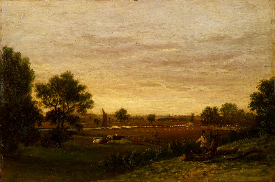 Landscape, River Yare from Postwick, Norfolk by Robert Ladbrooke
