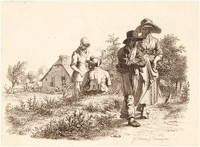 Landschap met gezelschap, objectnr A 12597