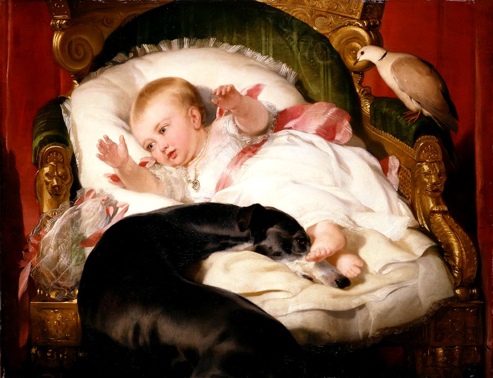 Landseer, Victoria, Princess Royal, with Eos