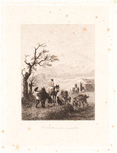 Landschap met reizigers, objectnr A 15373