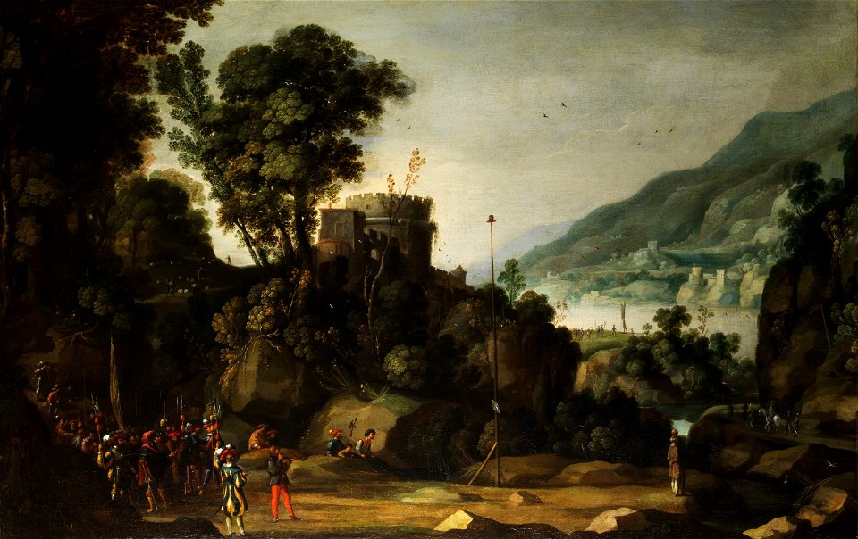 Landschaft mit Geschichte des Wilhelm Tell