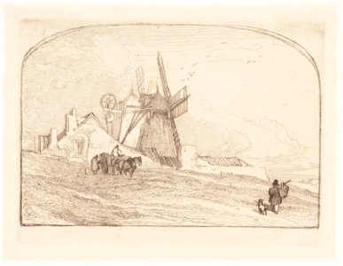 Landschap met molen, objectnr A 16562