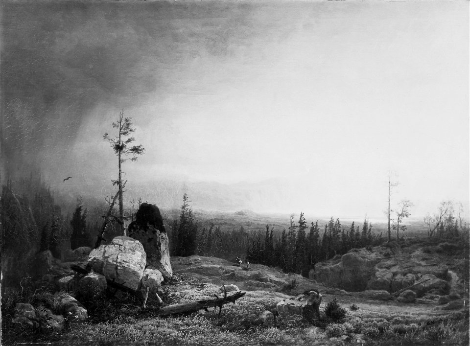 Landscape. Motif from Telemarken (Gustaf Adolf Mordt) - Nationalmuseum - 18275
