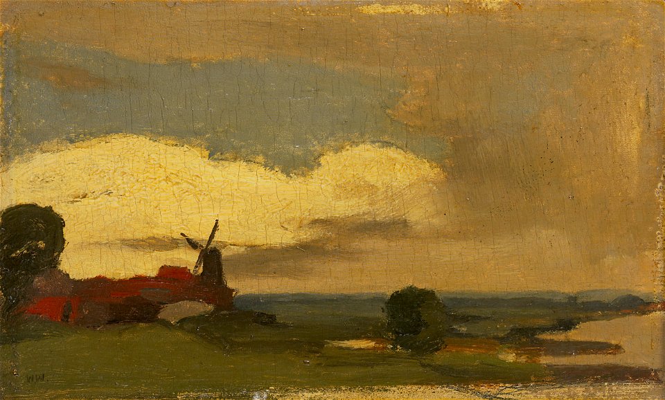 Landschap met de molen van Wijk bij Duurstede Rijksmuseum SK-A-3568