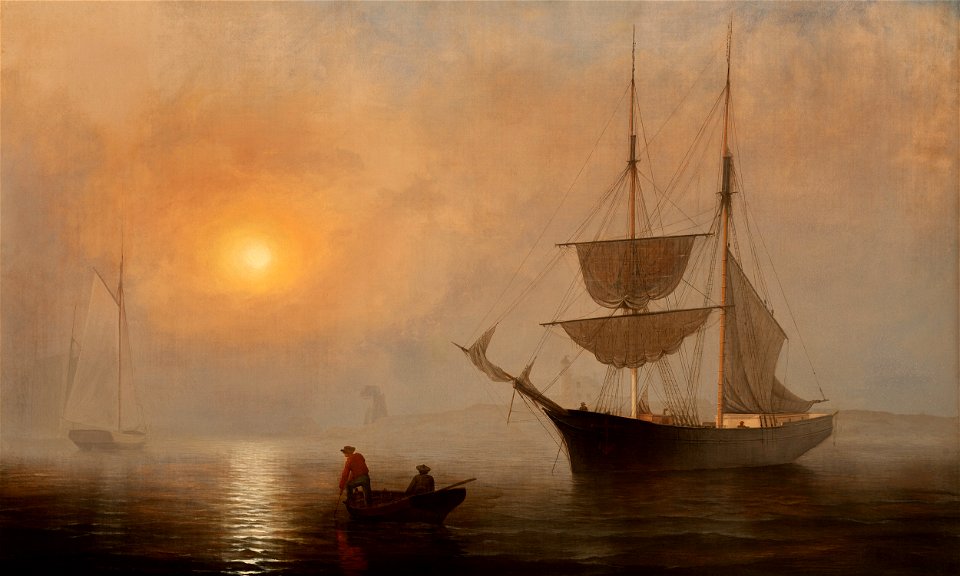 Lane, Fitz Henry, Ship in Fog, Gloucester Harbor, ca. 1860