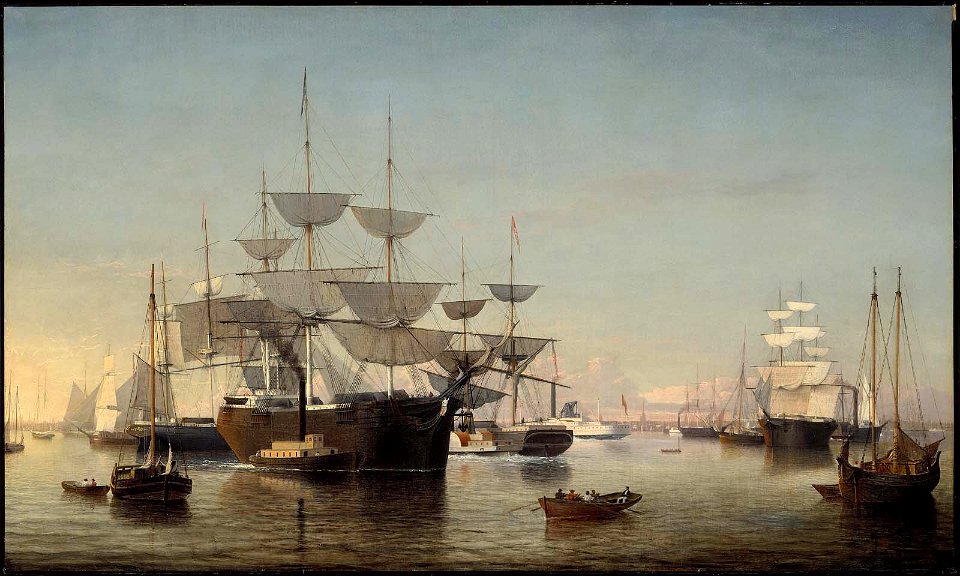Fitz Henry Lane - New York Harbor - 48.446 - Museum of Fine Arts