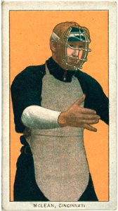 Larry McLean, Cincinnati Reds, baseball card portrait LCCN2008676464