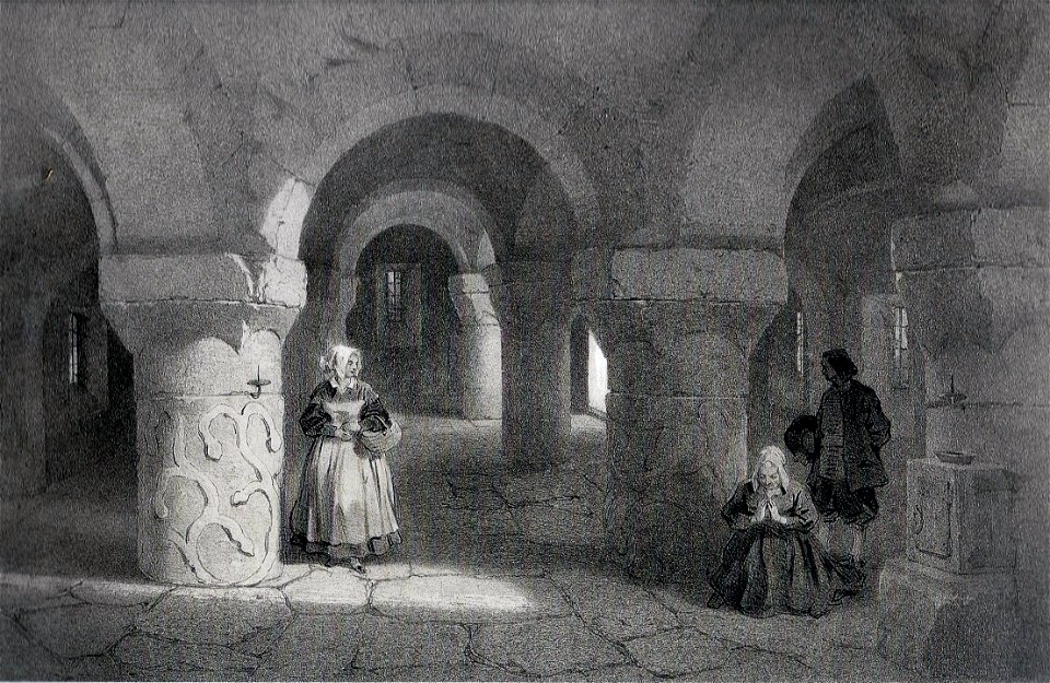 Lanmeur Crypte de l'église Saint-Mélar