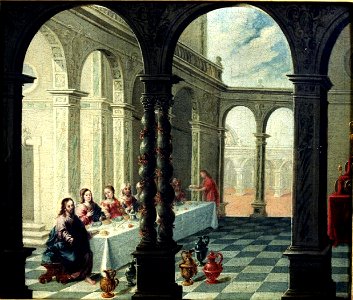 Las bodas de Caná, de Matías de Arteaga y Alfaro (Museo Lázaro Galdiano, Madrid)