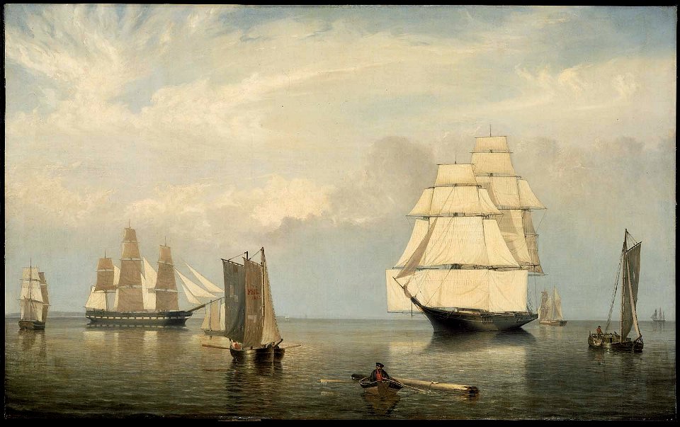Fitz Henry Lane - Salem Harbor - 64.465 - Museum of Fine Arts