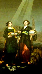 Las santas Justa y Rufina (Sacristía de los Cálices de la catedral de Sevilla)