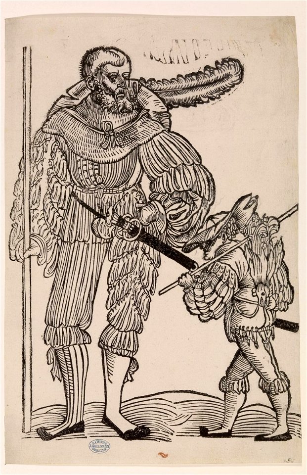 Lansquenet Clas Winttergrön with his son Heintz