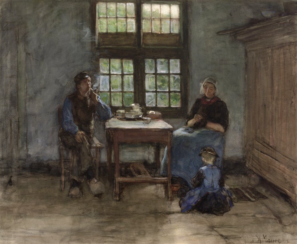 Larens binnenhuis Rijksmuseum SK-A-3696