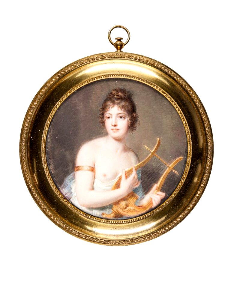 Lars Svensson Sparrgren - Woman with a lyre, Sapfo - NMB 1251 - Nationalmuseum