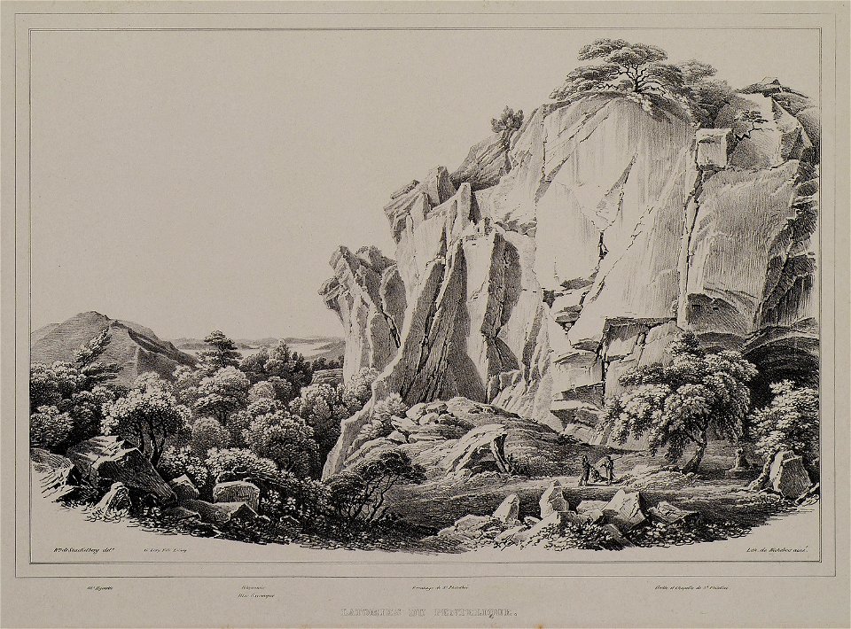 Latomies du Pentelique - Stackelberg Otto Magnus Von - 1834