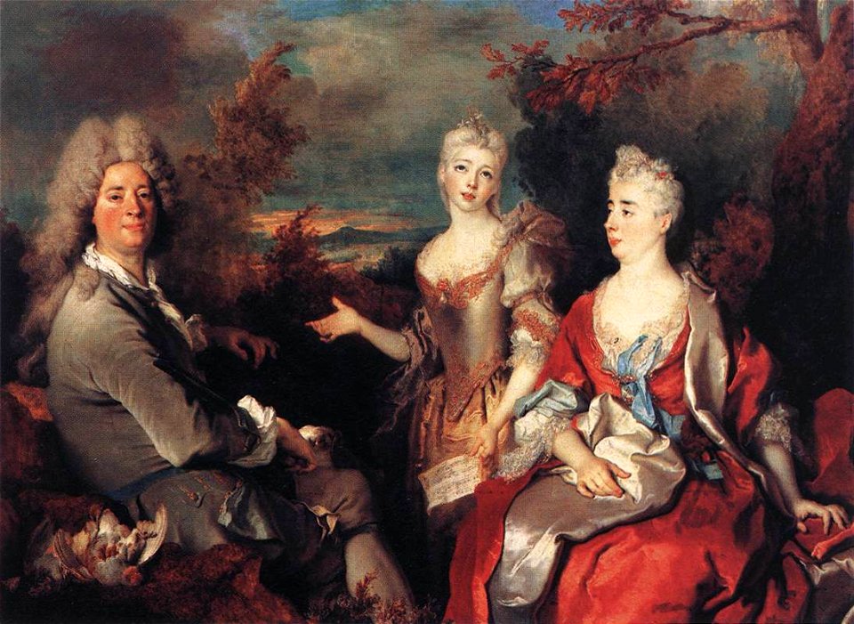 Largillière, Nicolas de - The Artist and his Family - c. 1710