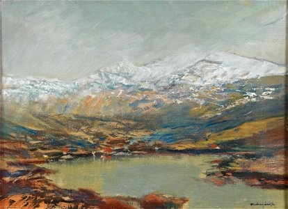 Laszlo von Mednyanszky Gebirgssee in der Hohen Tatra