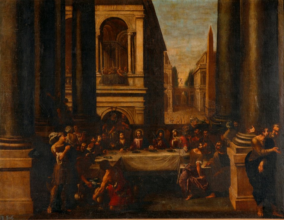 Las bodas de Caná, atribuido a Juan García de Miranda (Museo del Prado)