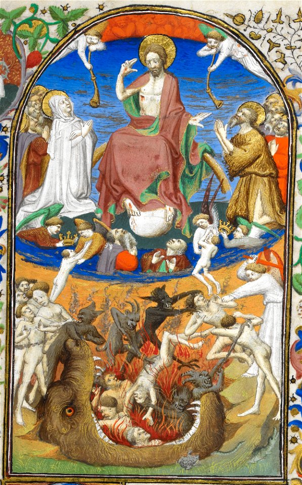 Last Judgement (detail) - British Library Add MS 18850 f157r