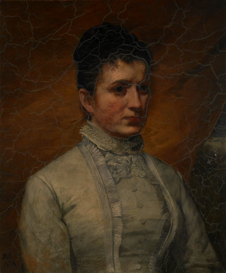 Lars Gustaf Sellstedt - Portrait of a Lady - 1881-3 - Albright–Knox Art Gallery