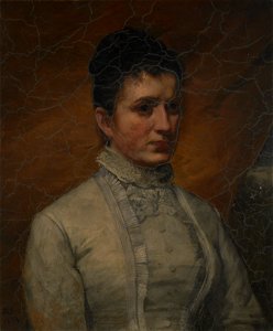 Lars Gustaf Sellstedt - Portrait of a Lady - 1881-3 - Albright–Knox Art Gallery