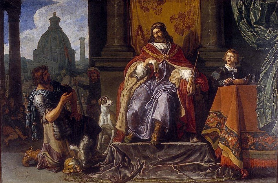 Lastman, Pieter - David handing over a letter to Uriah - 1619