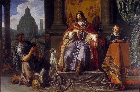 Lastman, Pieter - David handing over a letter to Uriah - 1619