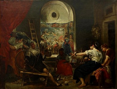 Las hilanderas, copia del original de Velázquez (Real Academia de Bellas Artes de San Fernando)