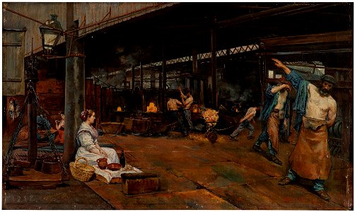 Las doce en los Altos Hornos (Museo del Prado)