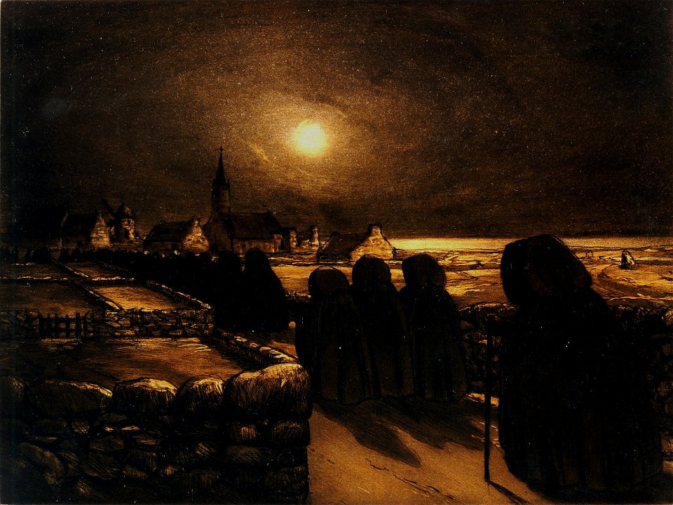 Las veredas en Bretaña - Charles Cottet