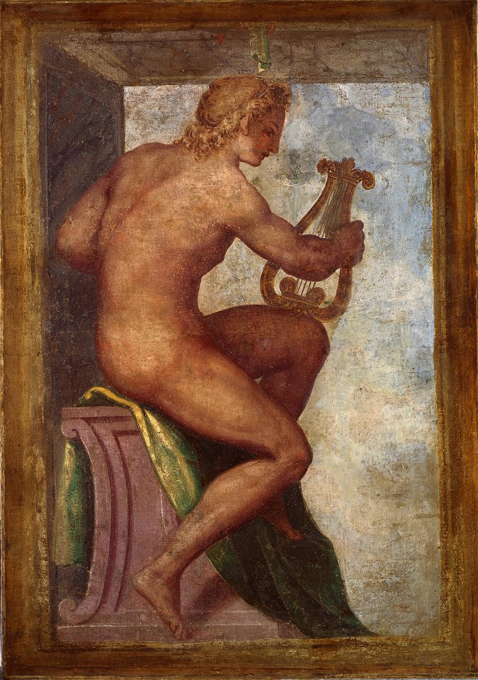 Lattanzio Gambara (c. 1530-Brescia 1574) - Apollo - RCIN 401221 - Royal Collection