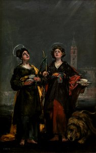 Las santas Justa y Rufina (boceto)