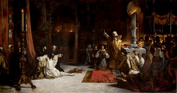 Las postrimerías de Fernando III, el Santo. Virgilio Mattoni. 1887