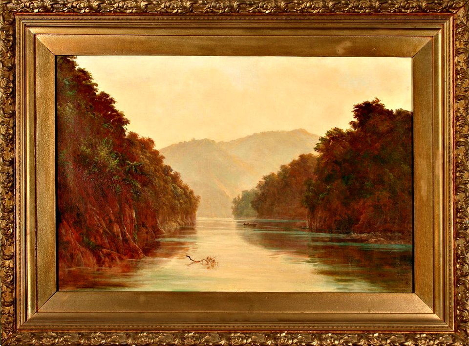 Laurence Wilson - The Gorge of the Wanganui River - Sarjeant Gallery
