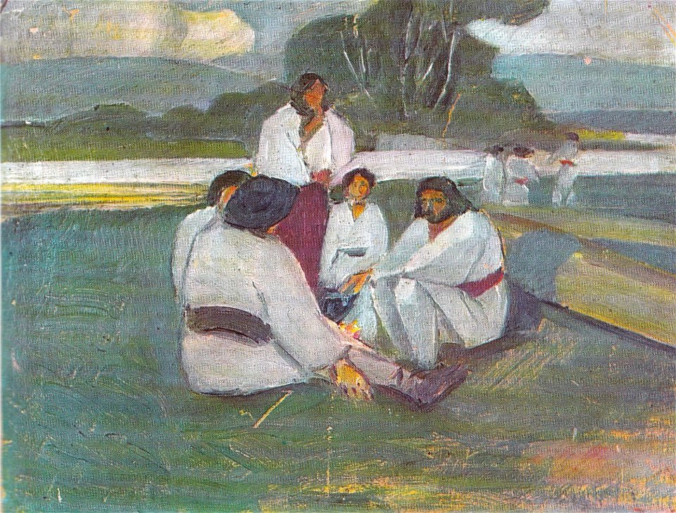 Lascar Vorel - Plutasi pe malul Bistritei