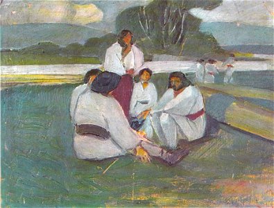 Lascar Vorel - Plutasi pe malul Bistritei