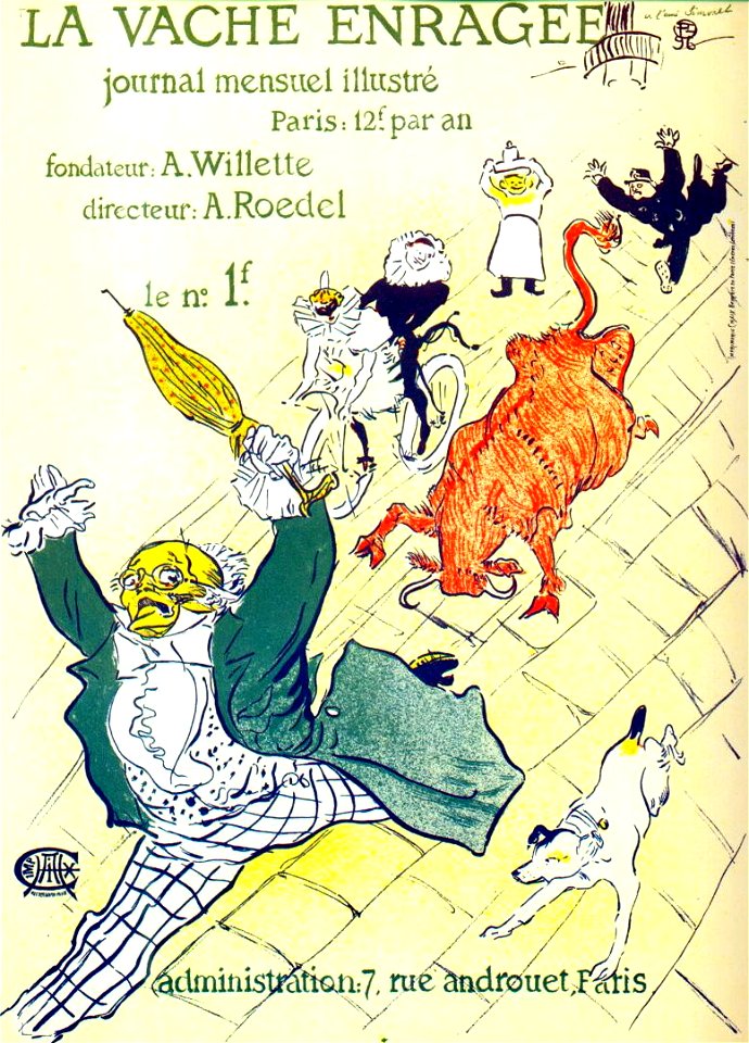Lautrec la vache enragée (the mad cow) 1896