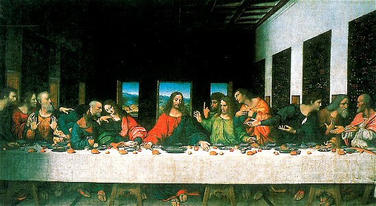 Last supper copy by unknown artist