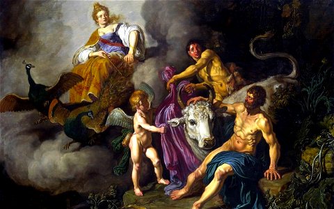 Juno Discovering Jupiter with Io by Pieter Lastman