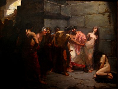 Las Virgenes Cristianas Expuestas Al Populacho (The Christian Virgins Being Exposed to the Populace) by Felix Ressureccion Hidalgo 1884