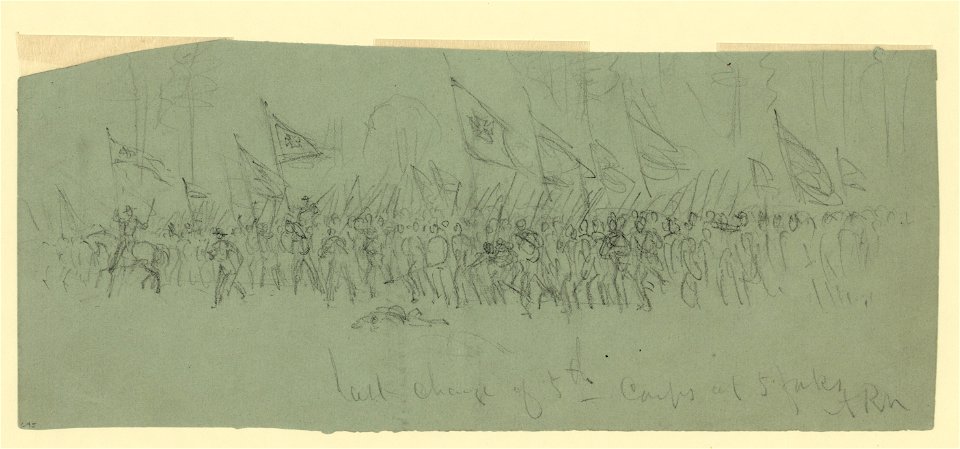 Last charge of 5th Corps at 5 Forks LCCN2004660953