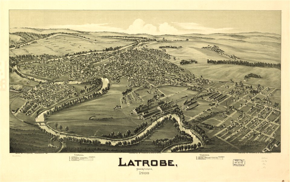 Latrobe, Pennsylvania 1900. LOC 75694996
